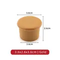 Golden food-grade silicone wine stopper with airtight leak-proof seal for bottles - Standard Type / Gold