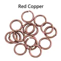 Antique copper jump rings for jewelry making and DIY handicraft connector projects - 1.2*10mm / Copper