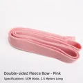 Pink double-sided velvet bow ribbon for Christmas gift wrapping, size 5cm x 2.5m - Pink Double-Sided Velvet Ribbon [Approx. 2.5m]