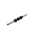 Detail van de gestructureerde massageballen en ergonomische handgrepen voor spierontspanning - 3-Bal Zwart