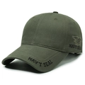 Army green Navy Seal baseball cap with trident embroidery and breathable cotton fabric - Army Green