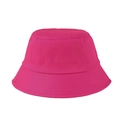 Classic rose red cotton bucket hat with reinforced stitched brim for sun protection - M (56-58cm) / Rose Red