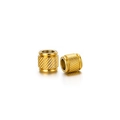Polished golden stainless steel cylinder bead with spiral twill for DIY jewelry making - 8x8x5mm Diagonal Stripe Barrel / Gold