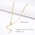 18K gold plated stainless steel snake chain necklace 1.5mm width with 45+5cm extension - 1.5mm S-Link Chain - Gold