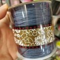 Dark grey-blue jewelry cord roll for DIY hand-woven bracelets and beaded crafts - 1.0MM A-Line Large Roll / Lake Blue