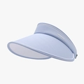 Foldable light blue UV protection sun visor with white interface logo lettering - Adjustable / Grey Blue