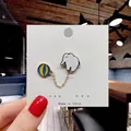 Cute enamel elephant and striped ball chain brooch accessory for clothes and bags - 104*Elephant with Ball Chain Pin