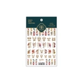 Stickers nail art Opéra de Pékin avec motifs traditionnels et détails dorés brillants - Charme de l'Opéra Chinois-Plat (TS-1635)