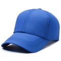 Quick-dry royal blue sports baseball cap with breathable laser-cut side vents - Adjustable / Royal Blue
