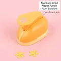Medium plum blossom craft punch tool with 1.5cm flower cutouts for DIY paper art - Medium Plum Blossom