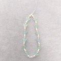 Close-up of blue butterfly acrylic beads and white pearls on a mobile phone strap - Multi-Butterfly Phone Chain Blue