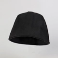 Classic black wool blend bucket hat for women with minimalist knitted design for winter - M (56-58cm) / Black