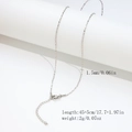 Silver stainless steel snake bone chain necklace with lobster clasp and extension - 1.5mm Starry Chain - Silver