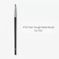 Precision T22 undereye concealer brush with black handle and fine round bristles - Wood Handle T22 Detail Concealer Brush