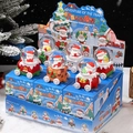 Christmas train snow globe set with Santa figurines and festive holiday scene decor - Box Set (6pcs) / 45# Christmas Train Box of 6 - Glowing