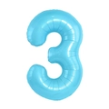 Número 3 Azul Caramelo