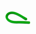 Bright green TPR stretchy sensory noodle toy in flexible U-shape for stress relief - Green