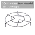 304 stainless steel steaming rack 16# size with 3cm height and reinforced tripod stand - 304 Series / Diameter 16cm / 3cm