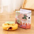 Golden pumpkin electric cat toy with rotating butterfly and interactive feather wand - Gourd Gold