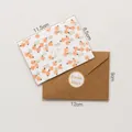 Floral 'For You' card set with kraft envelope and Sweet Days sticker for gifting - Style D - HK8021 Floral Wish Card