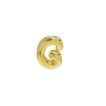 18k gold plated brass teardrop birthstone necklace with alphabet letter G pendant - Letter G Pendant / Gold