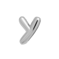 Silver balloon letter Y charm with a smooth glossy finish for DIY bracelet making - Silver/Letter Y