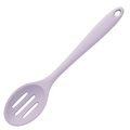 One-piece light purple silicone slotted spoon with high heat resistance for cooking - Slotted Spoon / Purple