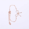 Pulsera con lazo en oro rosa de plata S925 con etiqueta de autenticidad grabada - Pulsera / Oro rosa