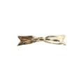 Elegant gold metal bow hair clip with a polished finish on a clean white background - 7#-Gold Bowknot