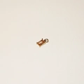 Square brown zircon stone pendant with 18K gold plating on stainless steel base - November-Pendant(Citrine)
