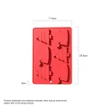 Red Christmas silicone baking mold with 6 cavities of Santa hats and Xmas trees - YH329 Tree Hat Mold / Red