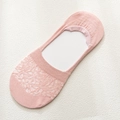 Rosa Spitzen-Füsslinge für Damen mit rutschfestem Silikon und atmungsaktivem Design - Einheitsgröße / Rosa (Spitzen-Stil)