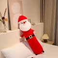 Long Santa Claus plush body pillow in soft red fabric for cozy Christmas bedroom decor - Santa Claus / 80cm