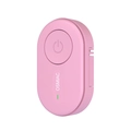 Pink ultrasonic flea and tick repeller device for pets with LED indicator in matte finish - Including 1 Battery / Pink