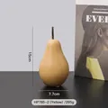 Adorno moderno de pera en cerámica amarilla mate de 15cm para decoración de casa - Pera grande (Amarillo)