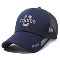 Gorra de béisbol de malla azul marino con bordado ECHOES y visera reflectante - Ajustable / Azul marino