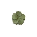 Matte olive green flower hair claw clip with floral design and strong metal spring - Olive Green