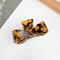 Vintage tortoise shell pattern acetate hair claw clip with elegant bow-knot design - Small / Coffee Tortoise Shell
