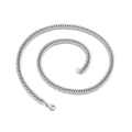 Classic silver stainless steel Cuban link chain necklace for men with lobster clasp - 45cm * 5mm Specification (KN93504-Z)