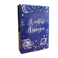 Κάρτες Sea Soul Journey Mindful Messages Oracle σε σκούρο μπλε κουτί με ουράνια μοτίβα - G55 Κάρτες Μαντείου Μηνύματα Ενσυνειδητότητας