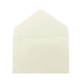 Classic cream-colored mini western envelope with a triangular flap in matte premium paper - White Kraft Paper