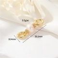 Elegant 14K gold pearl connector pendant with crystal accents for DIY jewelry making - 14K Gold h-12727 (Long Connector Pearl Clasp)