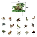 Kit de décoration de gâteau dinosaure avec bannière Happy Birthday et diverses figurines - Toppers de Gâteau