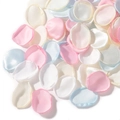 Mixed pastel silk rose petals for wedding decor in pink, white, blue and cream tones - Pink White Blue Cream Mix (1)