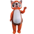 Inflatable red panda costume for adults with built-in fan for festive party cosplay - Fox With Its Face Showing / One Size