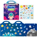 Reusable Space World jelly sticker book with solar system planets and astronauts - Space World