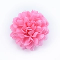 Pink artificial hydrangea silk flower head for DIY wedding and craft decor - Pink