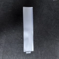 Clear EVA plastic storage bag with zipper seal and hanging hole on felt background - 28*6cm Frosted With Hanging Hole