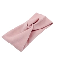 Fascia elastica in cotone a coste rosa con nodo per yoga e attività all'aria aperta - rosa scuro