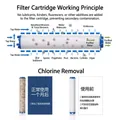 Filtro purificatore d'acqua per doccia, rimozione di sedimenti e cloro a 10 micron - 10 pezzi Filtri di Ricambio / Bianco